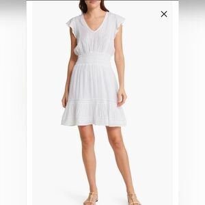 Rails Tara Flutter Sleeve Linen Blend Dress